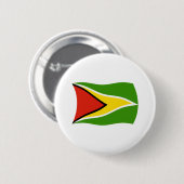 Badge Rond 5 Cm Bouton du drapeau de la Guyane (Devant & derrière)