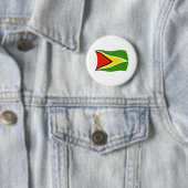 Badge Rond 5 Cm Bouton du drapeau de la Guyane (En situation)