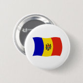 Badge Rond 5 Cm Bouton du drapeau de la Moldavie (Devant & derrière)