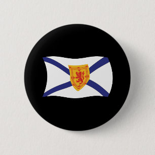 Badge Rond 5 Cm Bouton du drapeau de la Nouvelle-Écosse