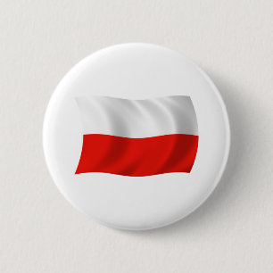 Badge Rond 5 Cm Bouton du drapeau de la Pologne