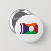 Badge Rond 5 Cm Bouton du drapeau de la Réunion (Devant & derrière)