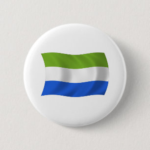 Badge Rond 5 Cm Bouton du drapeau de la Sierra Leone