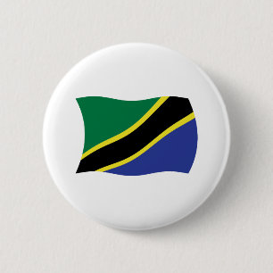 Badge Rond 5 Cm Bouton du drapeau de la Tanzanie