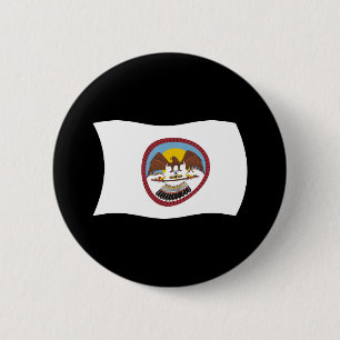 Badge Rond 5 Cm Bouton du drapeau de la tribu Ute