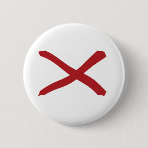 Badge Rond 5 Cm Bouton du drapeau de l'Alabama
