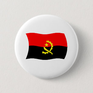 Badge Rond 5 Cm Bouton du drapeau de l'Angola