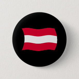 Badge Rond 5 Cm Bouton du drapeau de l'Autriche