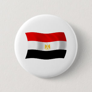 Badge Rond 5 Cm Bouton du drapeau de l'Égypte