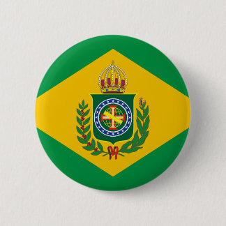 Badge Rond 5 Cm Bouton du drapeau de l'Empire du Brésil