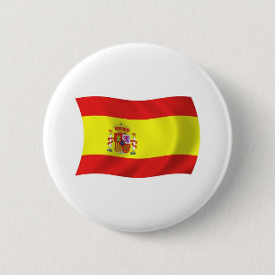 Badge Rond 5 Cm Bouton du drapeau de l'Espagne