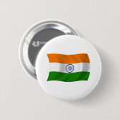 Badge Rond 5 Cm Bouton du drapeau de l'Inde (Devant & derrière)