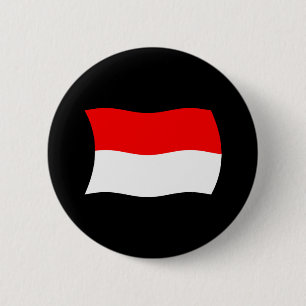 Badge Rond 5 Cm Bouton du drapeau de l'Indonésie