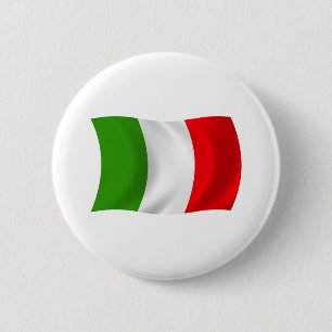 Badge Rond 5 Cm Bouton du drapeau de l'Italie