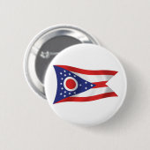 Badge Rond 5 Cm Bouton du drapeau de l'Ohio (Devant & derrière)