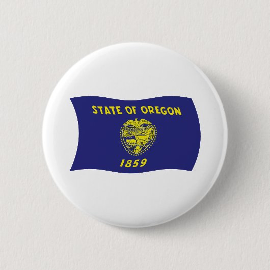 Badge Rond 5 Cm Bouton du drapeau de l'Oregon (Devant)