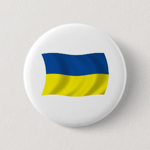 Badge Rond 5 Cm Bouton du drapeau de l'Ukraine