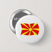 Badge Rond 5 Cm Bouton du drapeau de Macédoine (Devant & derrière)
