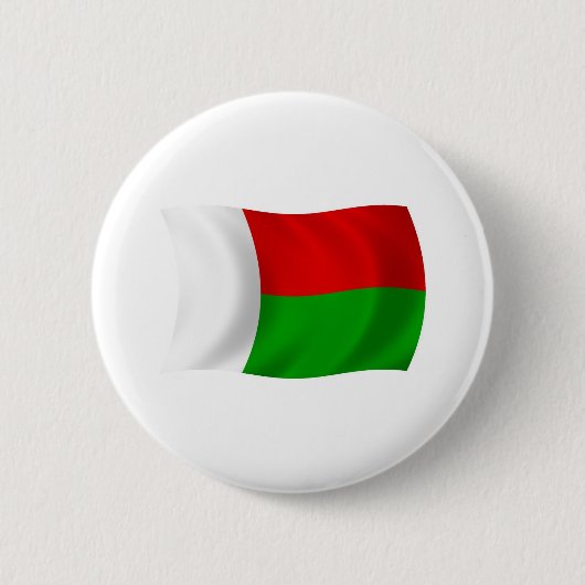 Badge Rond 5 Cm Bouton du drapeau de Madagascar (Devant)