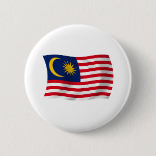 Badge Rond 5 Cm Bouton du drapeau de Malaisie