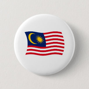 Badge Rond 5 Cm Bouton du drapeau de Malaisie