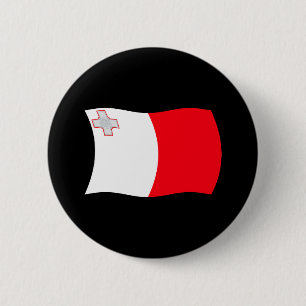 Badge Rond 5 Cm Bouton du drapeau de Malte