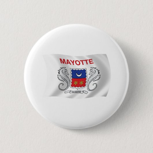 Badge Rond 5 Cm Bouton du drapeau de Mayotte (Devant)