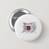 Badge Rond 5 Cm Bouton du drapeau de Mayotte (Devant & derrière)