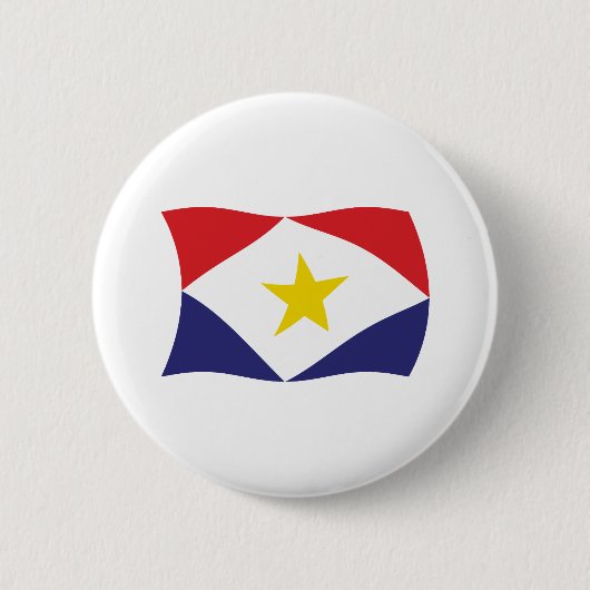 Badge Rond 5 Cm Bouton du drapeau de Saba (Devant)