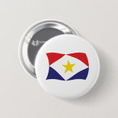 Badge Rond 5 Cm Bouton du drapeau de Saba (Devant & derrière)