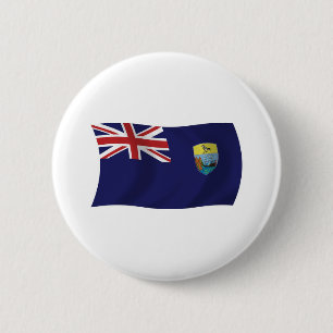 Badge Rond 5 Cm Bouton du drapeau de Sainte-Hélène