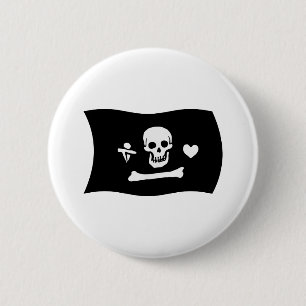 Badge Rond 5 Cm Bouton du drapeau de Stede Bonnet