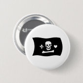 Badge Rond 5 Cm Bouton du drapeau de Stede Bonnet (Devant & derrière)