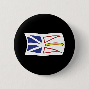 Badge Rond 5 Cm Bouton du drapeau de Terre-Neuve-et-Labrador