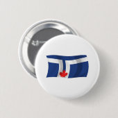 Badge Rond 5 Cm Bouton du drapeau de Toronto (Devant & derrière)