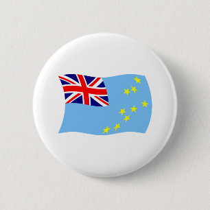 Badge Rond 5 Cm Bouton du drapeau de Tuvalu
