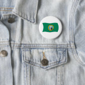 Badge Rond 5 Cm Bouton du drapeau de Washington (En situation)