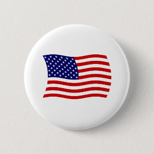 Badge Rond 5 Cm Bouton du drapeau des États-Unis d'Amérique