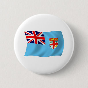 Badge Rond 5 Cm Bouton du drapeau des Fidji