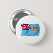 Badge Rond 5 Cm Bouton du drapeau des Fidji (Devant & derrière)