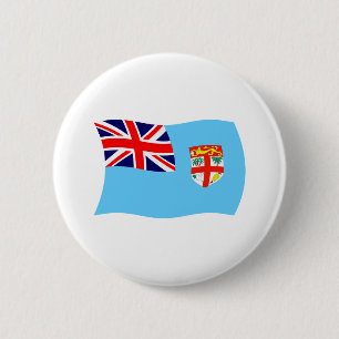 Badge Rond 5 Cm Bouton du drapeau des Fidji