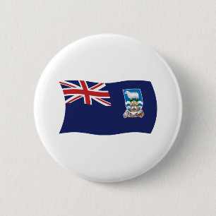 Badge Rond 5 Cm Bouton du drapeau des îles Malouines