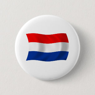 Badge Rond 5 Cm Bouton du drapeau des Pays-Bas