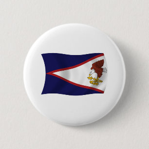 Badge Rond 5 Cm Bouton du drapeau des Samoa américaines