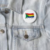 Badge Rond 5 Cm Bouton du drapeau druze (En situation)