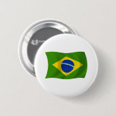 Badge Rond 5 Cm Bouton du drapeau du Brésil (Devant & derrière)