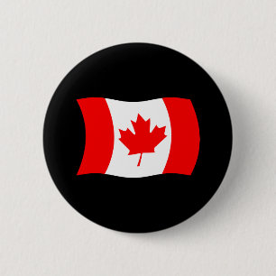 Badge Rond 5 Cm Bouton du drapeau du Canada
