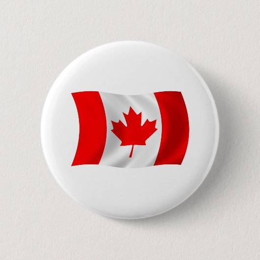Badge Rond 5 Cm Bouton du drapeau du Canada (Devant)