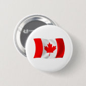 Badge Rond 5 Cm Bouton du drapeau du Canada (Devant & derrière)