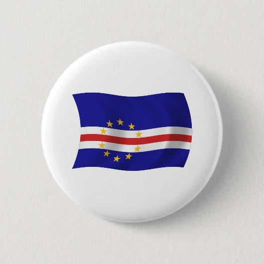 Badge Rond 5 Cm Bouton du drapeau du Cap-Vert (Devant)